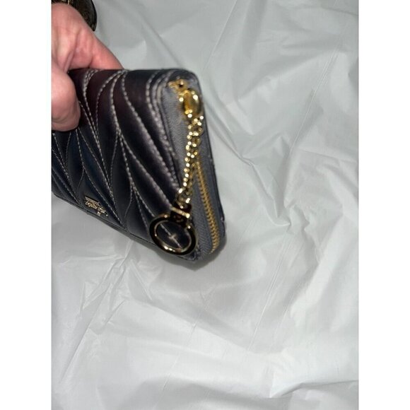 Kate Spade Briar Lane Quilted leather Neda Wallet gunmetal - Picture 4 of 14